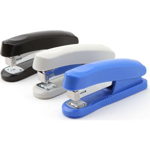 Portable Stapler Paper Binding Students Stationery Office School Supplies Books Fixed Machine Labor-saving Staplers
