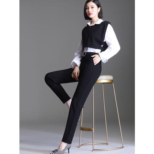 QDNIXILA Women's Straight Trousers