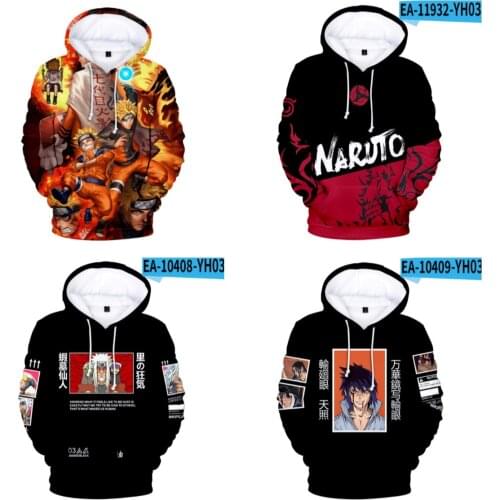 Anime Ninja Cosplay sweater adult children 3D digital Hooded Sweater Pullover joint casual wear