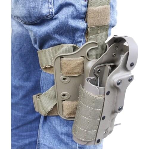 Tactical Holster Leg Platform Airsoft Gear Accessories Black Tan Thigh Gun Holsters For Glock 17 19 Colt 1911 M9 SIG P2022 P226