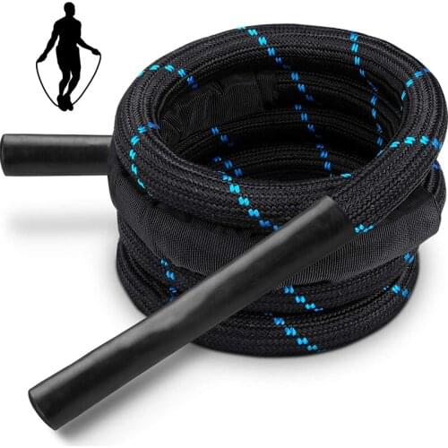 Heavy Jump Rope Weighted Adult Skipping Rope Workout Battle Ropes Fitness Equipment For Home Gym Speed Training Improve Strength