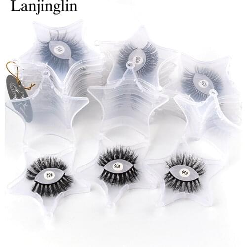 10 Pairs False Eyelashes Wholesale Natural Long Wispy Fluffy Lashes Handmade Cruelty-free Extension Eyelashes Makeup Tools
