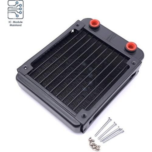 120 10 Pipe Threaded Port Cooling Water Cooling Row Aluminum Computer Radiator Water Cooler Cooling For CPU GPU VGA RAM