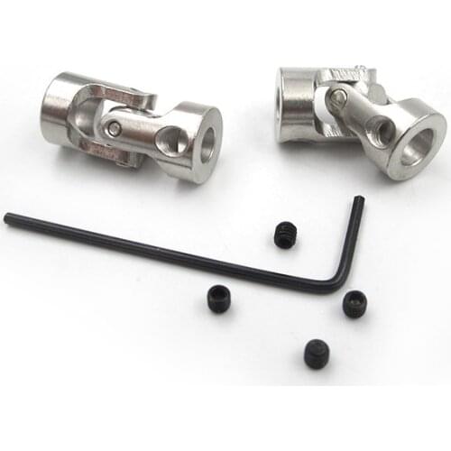 2/3/3.17/4/5/6/6.35/8/10mm Boat Car Shaft Coupler Motor Connector Metal Universal Joint Coupling