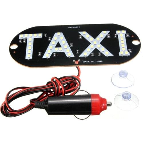 4 Color 12V 45 LED Car Taxi LED Neon Board Light Windscreen Cab Indicator Lamp Sign Bulb Windshield Taxi Roof LED Top Light Lamp