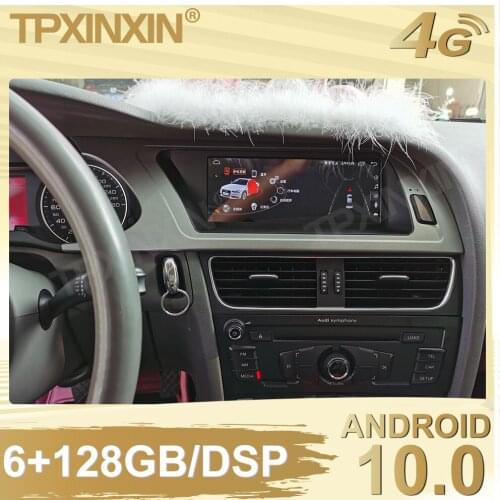 6+128G For Audi A4L 2009 2010 2011 2012 Android Car Stereo Radio Tape Recorder Multimedia video player GPS navigation Carplay