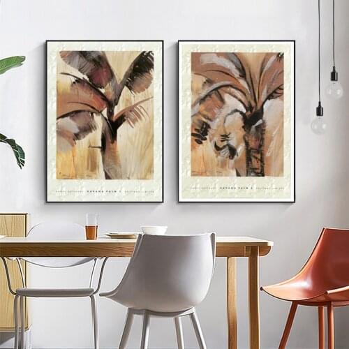 Abstract Tree plant Canvas Paintings Retro Wall Art Prints Poster Living Room Decor Decorative Paintings On The Wall Home Decor