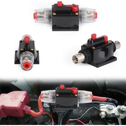 Areyourshop 2020 New 30A / 50A / 100A Circuit Breaker Stereo Inline Reset Fuse for Car