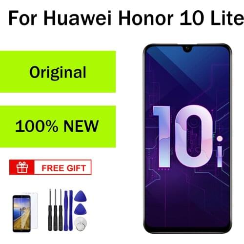 AUMOOK 100% Original LCD for Huawei Honor 10 Lite Display Touch Screen with Frame for Honor 10i LCD Replacement Screen Display
