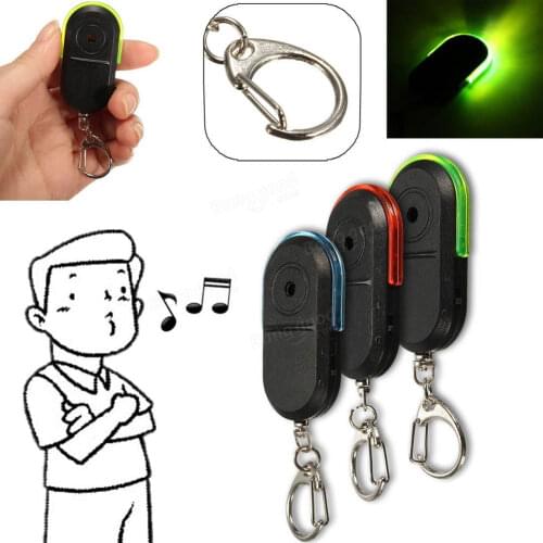 Car Anti-Lost Alarm Key Finder Locator Keychain Whistle Sound with LED Light Mini Anti Lost Key Finder Sensor Keyring Car Gadget