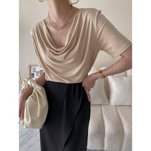 AXIUii NADRiDA Women's Plain T-shirts