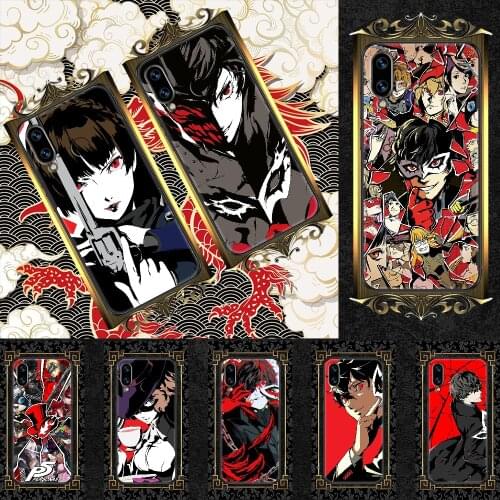 Persona P5 Anime Phone case For Huawei Honor 6 7 8 9 10 10i 20 A C X Lite Pro Play black soft waterproof fashion cover silicone