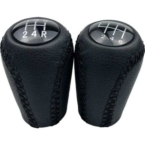 5/6 Speed Leather Gear Shift Knob Pen For Mazda 3 BK BL 5 CR CW 6 II GH CX-7 ER MX-5 NC III 2005 2006 2007 2008 2009 2010 2011