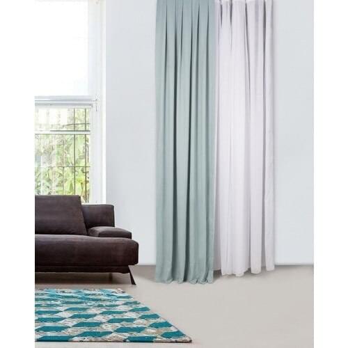 Massarelli Backdrop Curtain Mint Color 1-2 Seyrek Pleat 90x260 cm