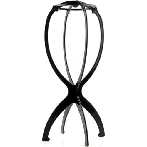 Multi-Purpose Plastic Rack Stable Wig Hair Stand Folding Hat Cap Holder Salon Wig Holder Stand Display Styling Tools