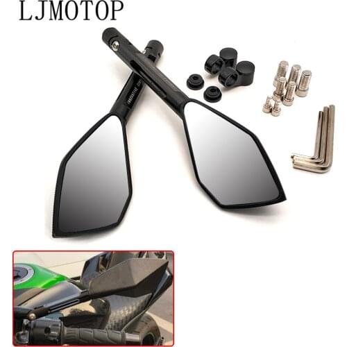 CNC Motorcycle Mirrors Moto Rearview Mirrors Side Mirrors accessories For KAWASAKI NINJA 650R ER6F ER6N ZZR1200 ER5 GPZ500 EX500