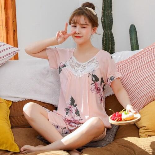 Spring and Summer New Womens Pajamas Short Sleeves Cute and Comfortable Home Wear Pijamas Women Sleepwear Pajamas for Women