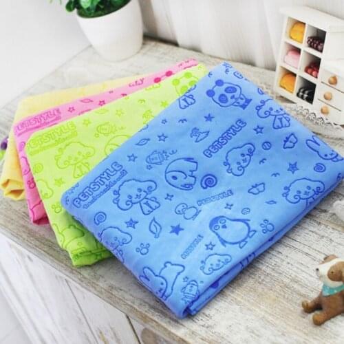 85*33cm Microsuede Strong Absorbing Water Bath Pet Towel Dog Towels Cat Kitten Shower Towel Pet Beauty products