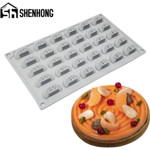 SHENHONG Silicone Molds Cake Stainless Steel Tart Ring Dessert Placing Decoration Mould Fondant Pastry Bakeware Baking Tools