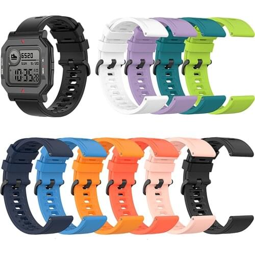 Silicone Watch Band Wristwatch Strap With Tool Knife for Huami Amazfit Neo Smartwatch Replacement Watchband Bracelet