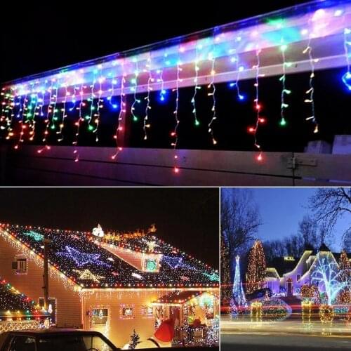 Connectable 3.5M 96led curtain icicle string lights led fairy lights Christmas lamps Icicle Lights Xmas Wedding Party Decoration