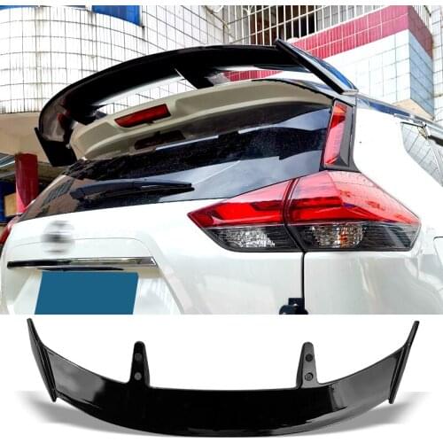 Trunk Spoiler For X-Trail Rogue T32 2014-2019 Type TE Carbon Surface Car Rear Trunk Wing ABS material Refit Accessories Spoiler