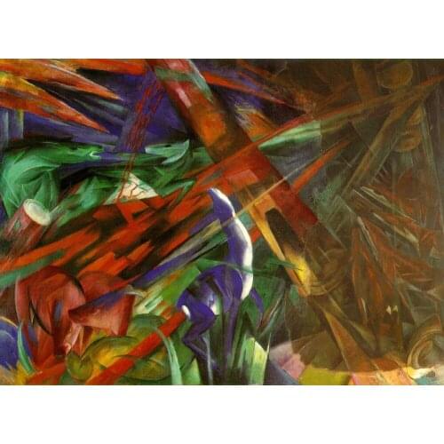 Fate of the Animals by Franz Marc Painting Oil on canvas High quality hand painted abstract modern art reproduction