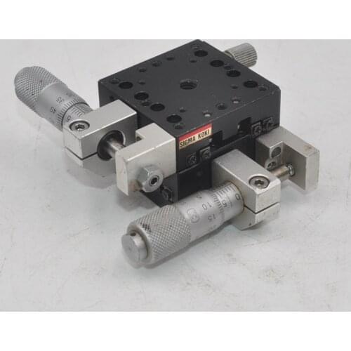 XY axis Sigma TAM-402S manual precision fine-tuning displacement slide table cross roller table aluminum 40mm