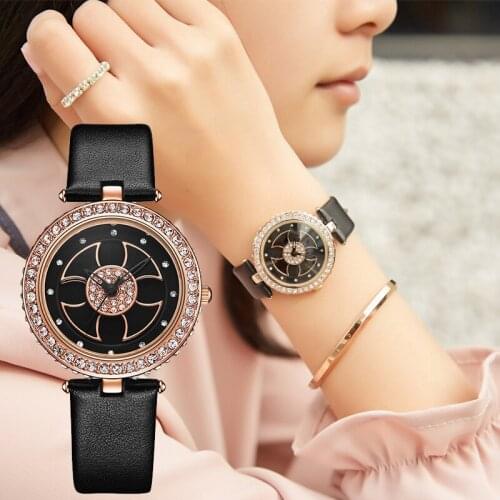Luck Watches Women Fashion Quartz Rhinestone Dial the Womens Belts luxury designer women watch