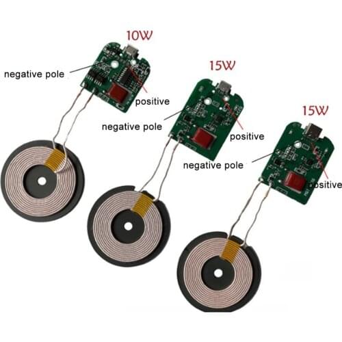 10W/15W Power Fast Charge Wireless Charging Module Transmitter Coil circuit board dc 5V 2A 9V 2A 7.5W 5W Universal QI