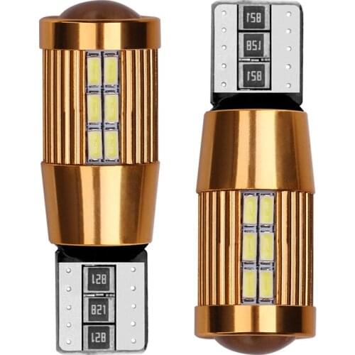 2x High bright Car Led Light T10 w5w 194 168 Socket Canbus Auto Interior Reading Dome Bulbs Work Parking Lights