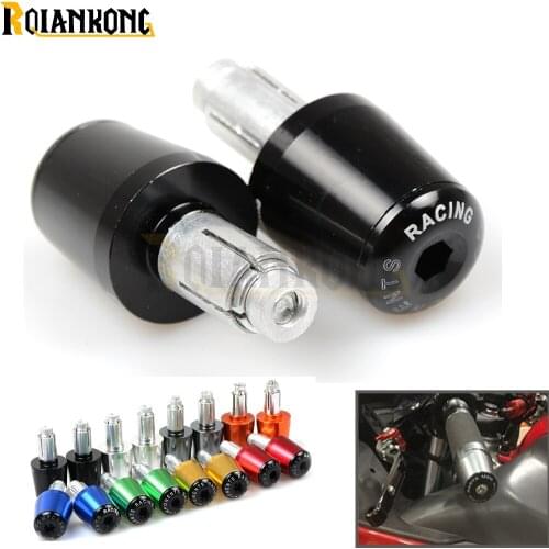 22mm 7/8"" Motorcycle CNC Aluminum Handlebar Grips Bar Ends Sliders For yamaha fz1 kawasaki z1000 honda steed bone honda dio st
