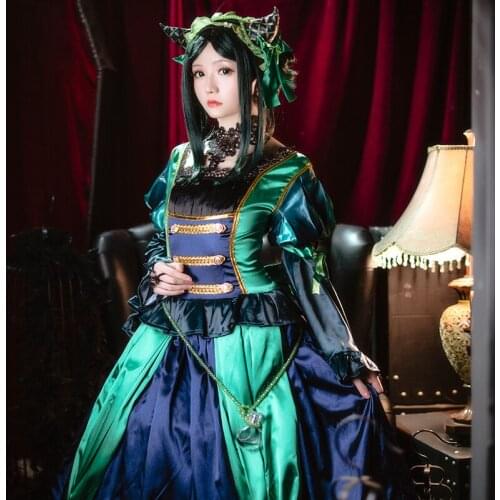 Anime Black Butler Ciel Phantomhive Green Witch Cosplay Costume Dress Headwear Daily Carnival Party Festival Uniform Brand New