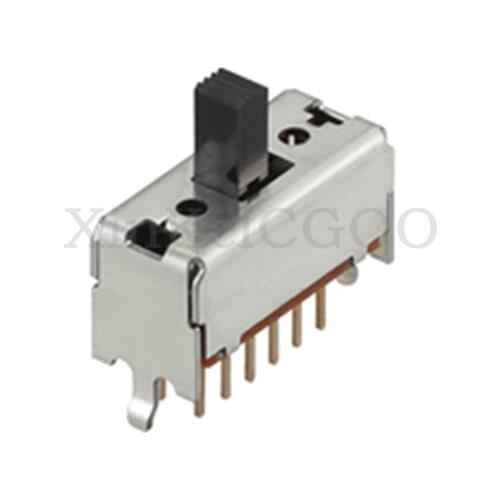 Free shipping 10PCS SSSF040800 Slide switch 0.1 Amps at 30. 4PDT ON-ON New and original
