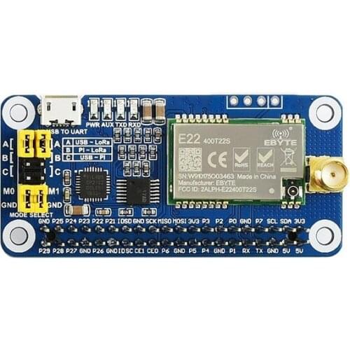TZT Wireless Module For Raspberry Pi LoRa Board LoRa Module SX1268 433M/470m SX1262 868M/915M LoRa HAT
