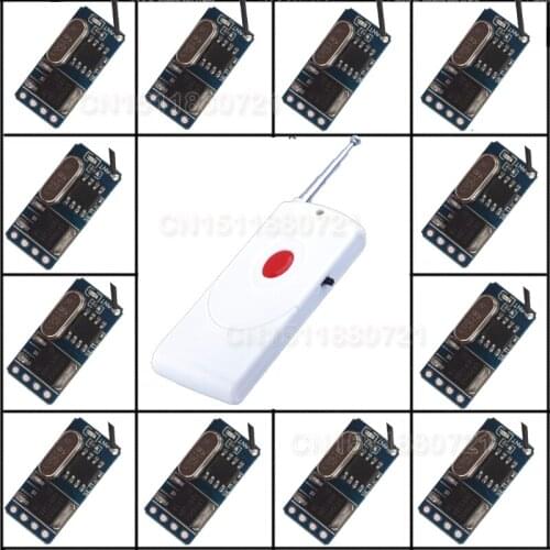 No Sound Silent Mini Receiver LED Light Lamp Micro Remote Controller 3v 3.7v 4.5v 5v 6v 7.4v 9v 12v Small Receiver Transmitter