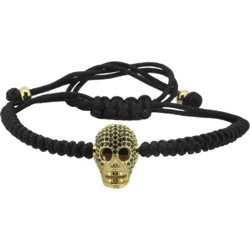 Brand Anil Arjandas Charm Bracelet Fashion Men Weaving Macrame Bracelets with Paved CZ Hot Braiding Bracelet for Men