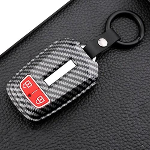 Carbon Fiber Car key Cover Case For Isuzu New Isuzu D-MAX dmax MU-X mux 3.0 ELF KB X-series 2010 2012 2013 2014 2015 Accessories
