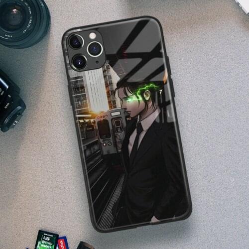 Eren Yeager Attack on Titan Anime Soft TPU Glass Phone Case for IPhone SE 6s 7 8 Plus X Xr Xs 11 12 Mini Pro Max Samsung Redmi