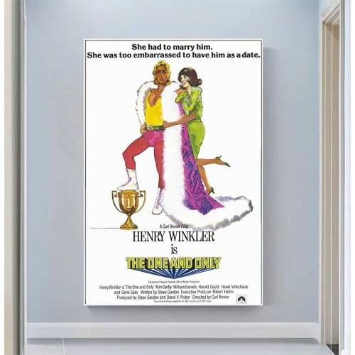 CP1184 The One and Only Classic Hot Movie Print Silk Fabric Poster Indoor Wall Art Decor Gift