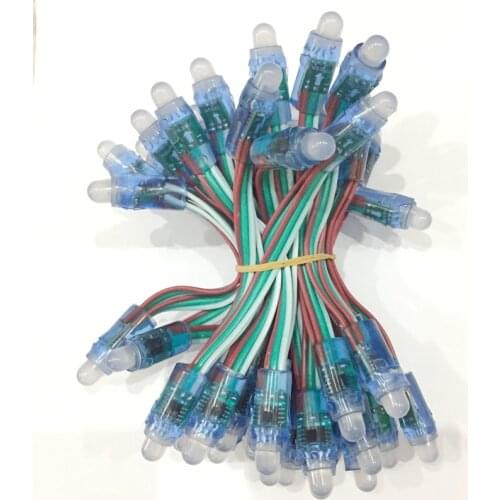 WS 2811waterproof IP67 digital magic LED pixel light module LED exposed light string RGB LED pixel light DC5V/DC12V 0.3W