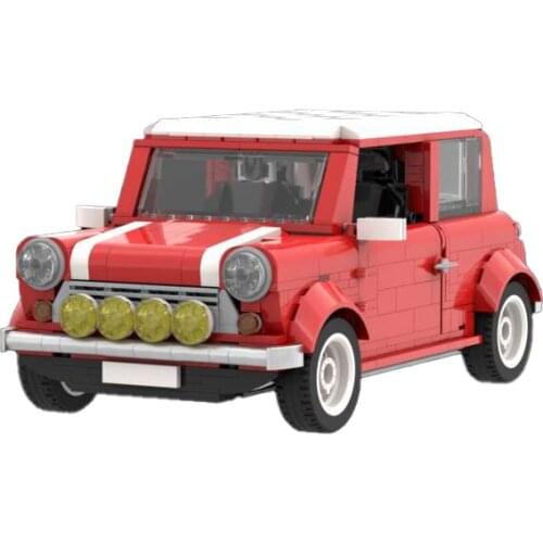 Mini children MOC building blocks education vehicle beetle car parts toy gift 1198 iconic british hatchback building blocks