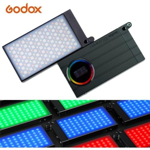 Godox M1 2500k-8500k Full Color RGB LED Light Pocket Aluminum Alloy LED Video Creative Light Multiple Special Effects Function