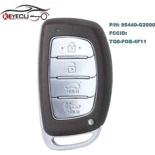 KEYECU P/N: 95440-G2500 Smart Remote Key 4B 433MHz Fob for Hyundai Ioniq 2020 2021 FCCID: TQ8-FOB-4F11