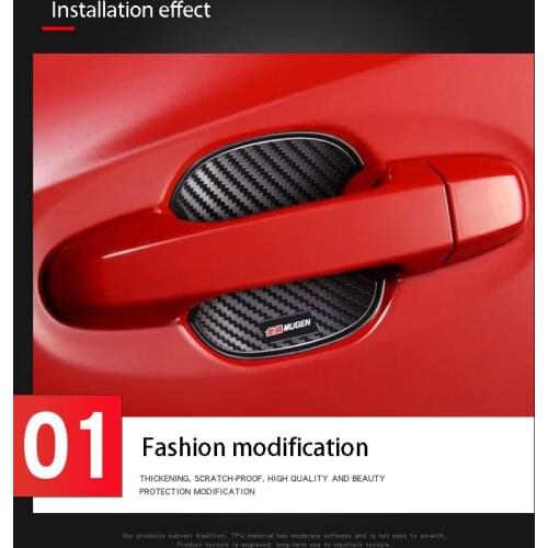 Exterior Door Bowl Cover Car Accessories Hand scratch protection decorative stickers for ford Everest Kuga Focus territory