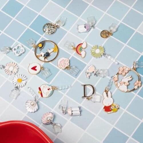 Mobile Phone Silicone Earphone Hole Charging Port Dust Plug Jewelry Cartoon Cute Pendant Default Ear Plug Other Remarks