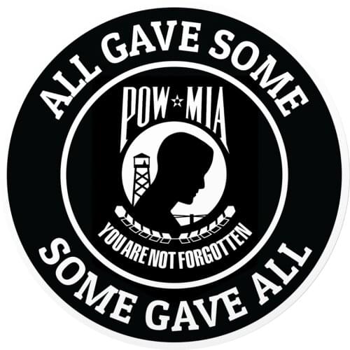 Veteran Sticker Vinyl Decal Prisoner of War Laptop Car Auto Suitable for POW MIA