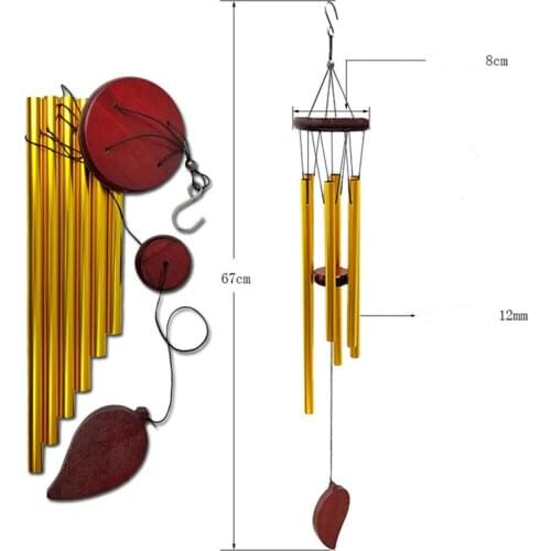 Antique Resonant 6 Tubes Wind Chime Bells Hanging Living Bed Home Decor Gift Car Outdoor Yard Garden Deco Wind Chimes