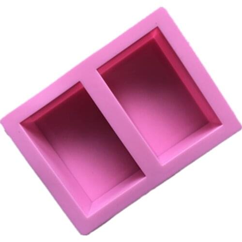 Delicate Cute Craft Art Square Silicone Oven Handmade Soap Molds DIY Soap Mold Hot Selling D597