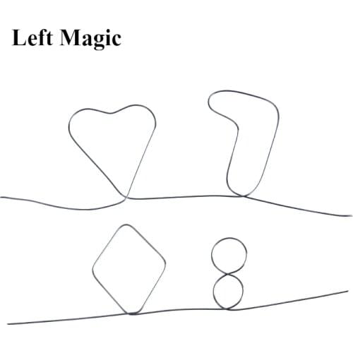 Nitinol Shape Metal Memory Wire Fire Magic Tricks Sihir Memory Prediction Hearts 7 & 8 Magic Props Illusion